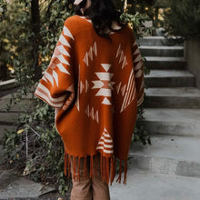 Load image into Gallery viewer, Aztec Luxe Ruana Shawl