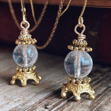 Load image into Gallery viewer, Crystal Ball Earrings x3