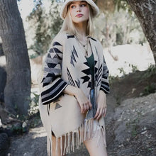 Load image into Gallery viewer, Aztec Luxe Ruana Shawl
