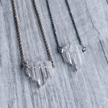 Load image into Gallery viewer, Clear Quartz Points Necklace