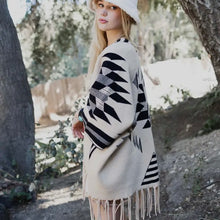 Load image into Gallery viewer, Aztec Luxe Ruana Shawl
