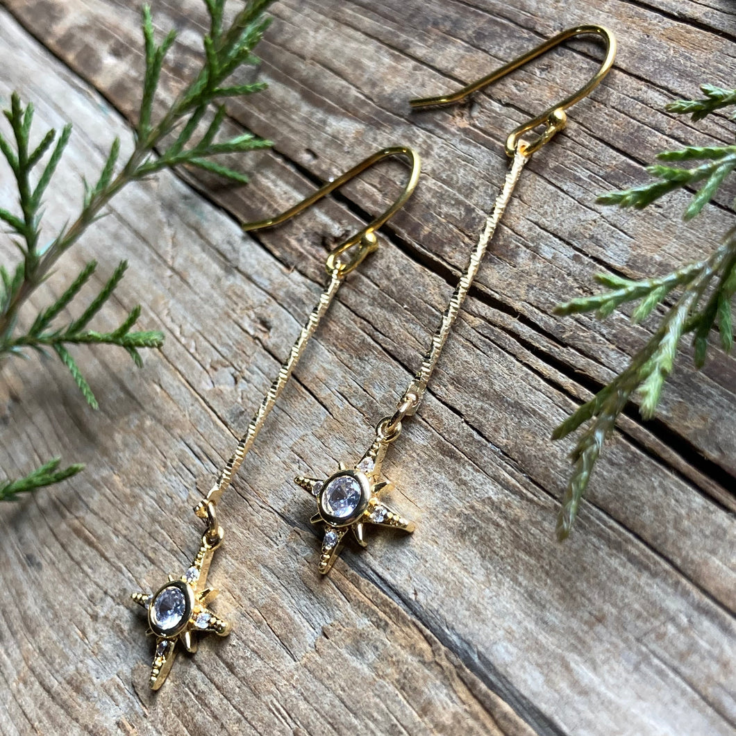 North Star Holiday Earrings