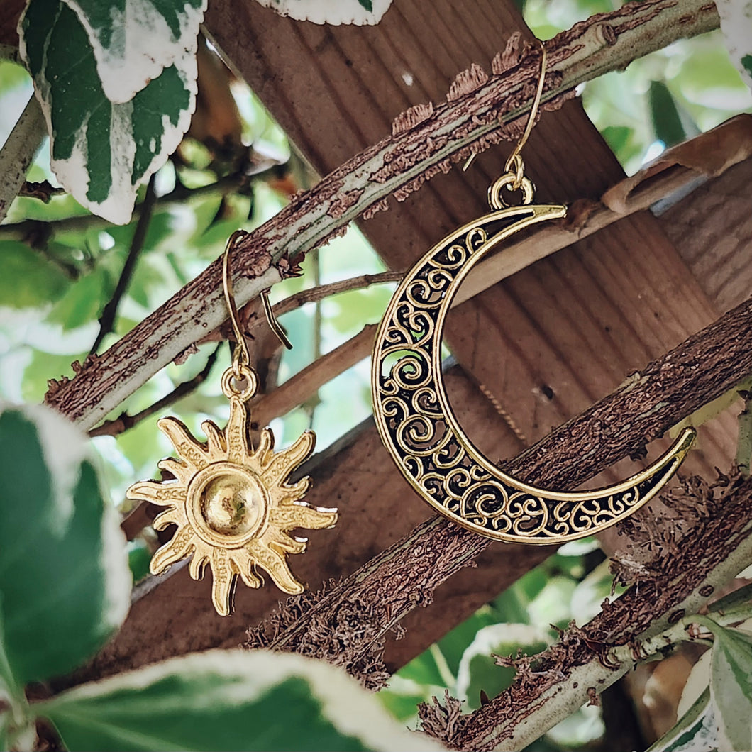 One The Sun, One The Moon Earrings