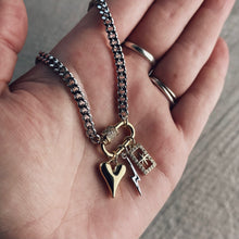 Load image into Gallery viewer, Love &amp; Light Charm Cluster Necklace
