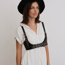 Load image into Gallery viewer, Faux Leather Black Harness
