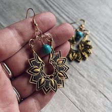 Load image into Gallery viewer, Zen Flower Stone Earrings
