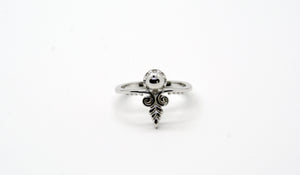 Sterling Silver Energy Arrow Ring