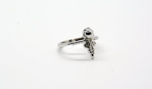 Sterling Silver Energy Arrow Ring
