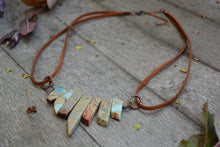 Load image into Gallery viewer, AQUA TERRA Leather Cord Necklace
