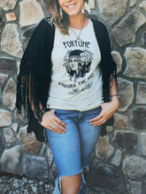 Load image into Gallery viewer, Black Fringe Dream Shawl
