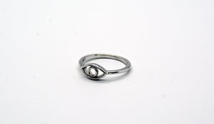 Sterling Silver Evil Eye Ring