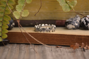 Sterling Silver Infinity Hands Ring