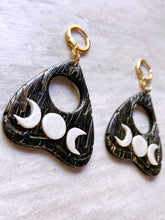 Load image into Gallery viewer, Triple Moon Planchette Earrings
