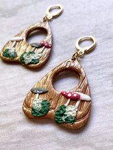 Load image into Gallery viewer, Forest with Planchette Earrings
