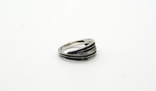 Load image into Gallery viewer, Sterling Silver Twin Leaves Ring
