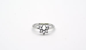 Sterling Silver Lotus Flower Ring