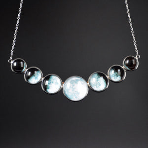 Moon Phase Bib Necklace