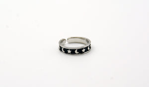 Sterling Silver Moon & Star Toe Ring