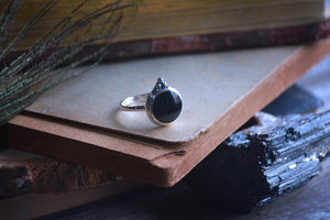 Black Onyx Mirror Ring