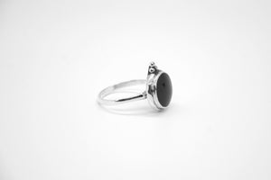 Black Onyx Mirror Ring