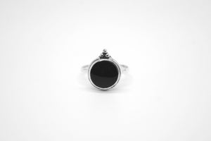 Black Onyx Mirror Ring