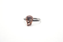 Load image into Gallery viewer, Sterling Silver Rose Gold Skull

