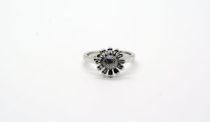 Sterling Silver Sunflower Ring