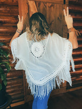 Load image into Gallery viewer, White Fringe Dream Shawl
