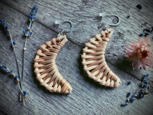 Load image into Gallery viewer, Wicker Moon Earrings
