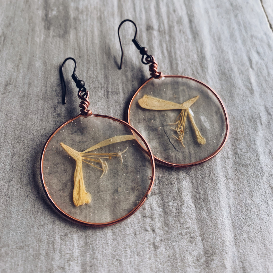Honeysuckle & Copper Earrings