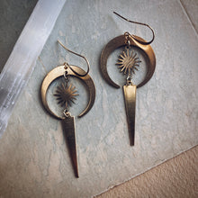 Load image into Gallery viewer, Sun &amp; Moon Earrings
