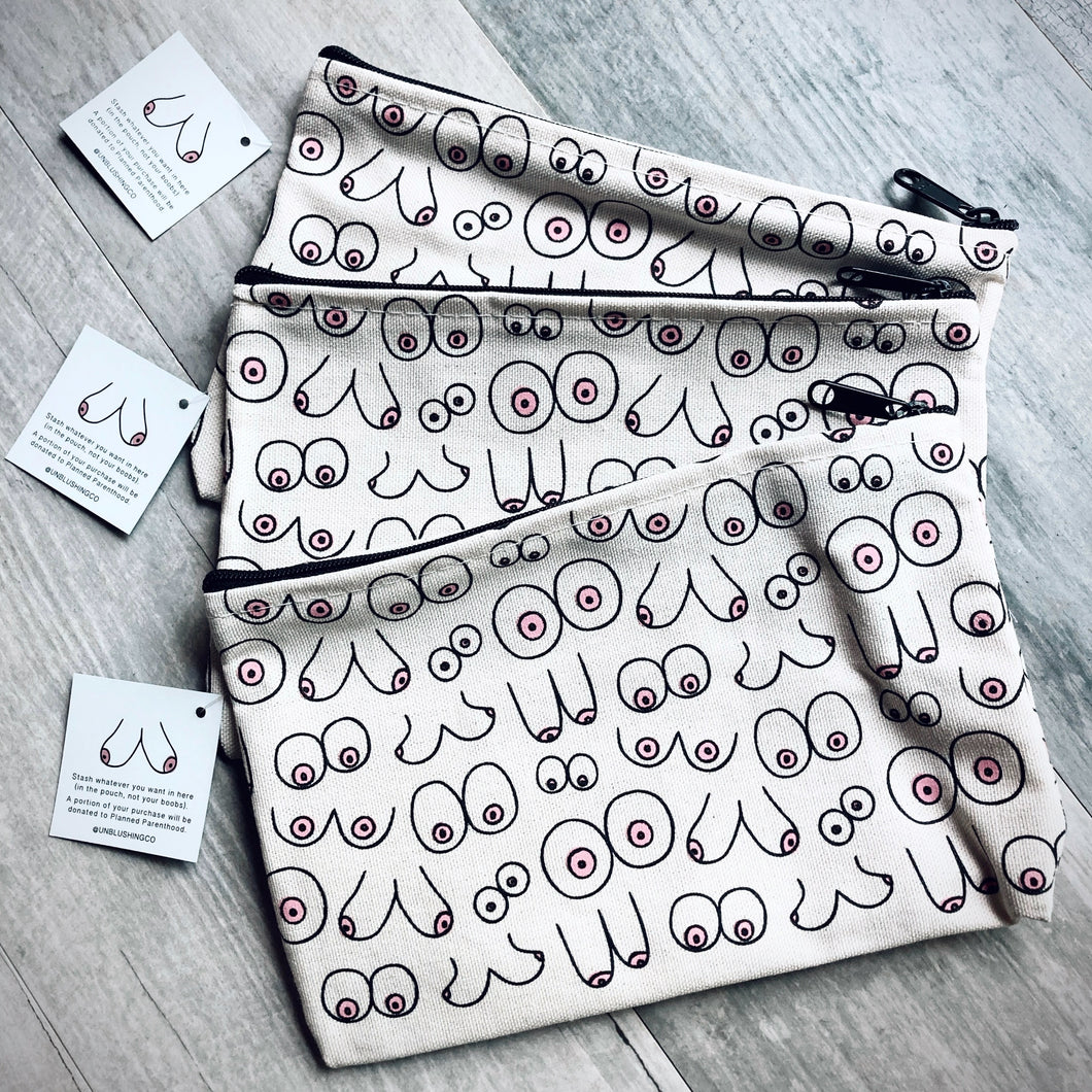Boobies Zip Pouch