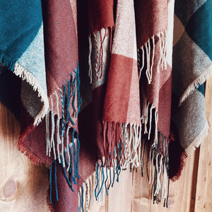 Plaid Ruana Shawl