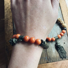 Load image into Gallery viewer, Persimmon Beaded Bracelet
