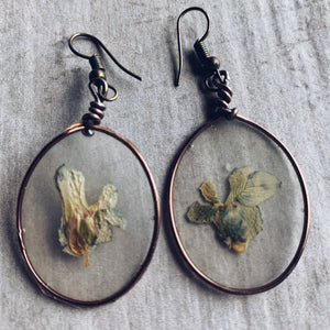 Viola & Bronze Earrings