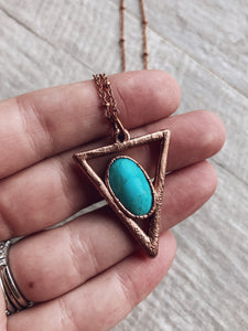 SW Turquoise Triangle Necklace