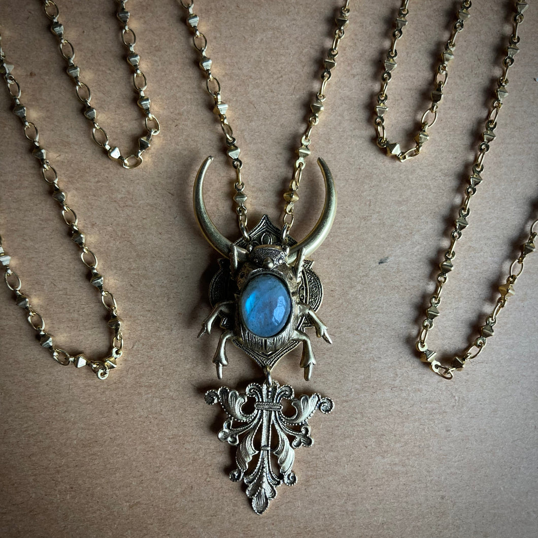 Ascendant Beetle Necklace