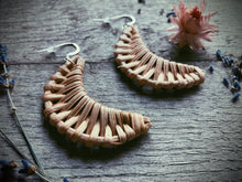 Load image into Gallery viewer, Wicker Moon Earrings
