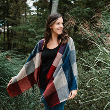 Load image into Gallery viewer, Plaid Ruana Shawl
