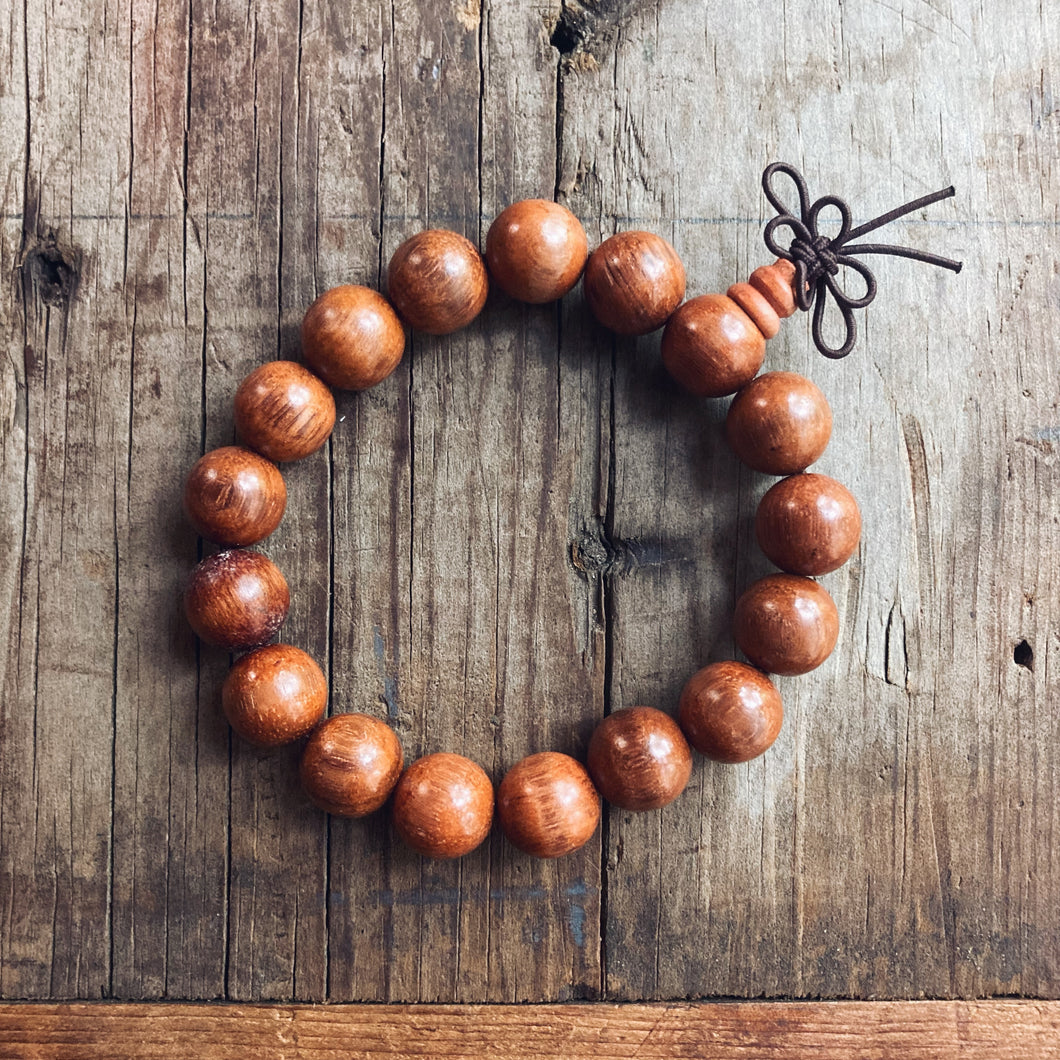 Rosewood Beaded Mala Bracelet